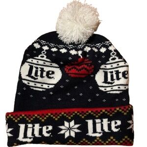 Miller Lite Festive Knit Beanie Hat